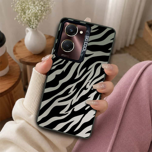 Vivo Y18 Cover - Monochrome Mood Print Series - Lightweight Frosted Pearl Finish Anti-Fingerprint Shockproof Soft Borders Case