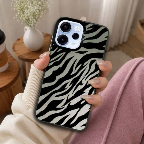 Oppo Reno 15F Cover - Monochrome Mood Print Series - Lightweight Frosted Pearl Finish Anti-Fingerprint Shockproof Soft Borders Case