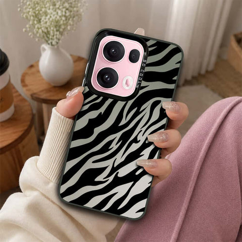 Oppo Reno 13 Pro Cover - Monochrome Mood Print Series - Lightweight Frosted Pearl Finish Anti-Fingerprint Shockproof Soft Borders Case