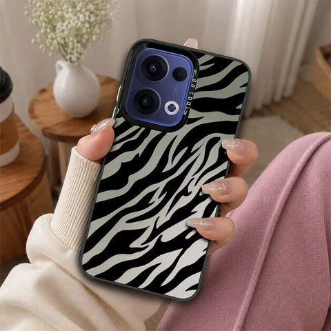 Oppo Reno 13 Cover - Monochrome Mood Print Series - Lightweight Frosted Pearl Finish Anti-Fingerprint Shockproof Soft Borders Case