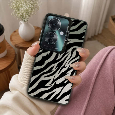 Oppo F25 Pro Cover - Monochrome Mood Print Series - Lightweight Frosted Pearl Finish Anti-Fingerprint Shockproof Soft Borders Case