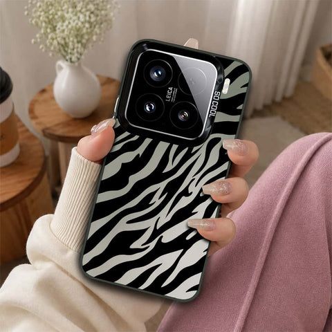 Xiaomi 15 Cover - Monochrome Mood Print Series - Lightweight Frosted Pearl Finish Anti-Fingerprint Shockproof Soft Borders Case