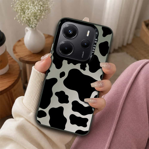 Xiaomi Redmi Note 14 4G Cover - Monochrome Mood Print Series - Lightweight Frosted Pearl Finish Anti-Fingerprint Shockproof Soft Borders Case
