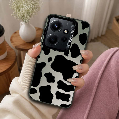 Xiaomi Redmi Note 12 4G Cover - Monochrome Mood Print Series - Lightweight Frosted Pearl Finish Anti-Fingerprint Shockproof Soft Borders Case