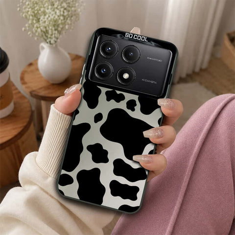 Xiaomi Poco X6 Pro Cover - Monochrome Mood Print Series - Lightweight Frosted Pearl Finish Anti-Fingerprint Shockproof Soft Borders Case