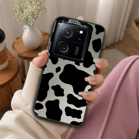 Xiaomi 13T Cover - Monochrome Mood Print Series - Lightweight Frosted Pearl Finish Anti-Fingerprint Shockproof Soft Borders Case