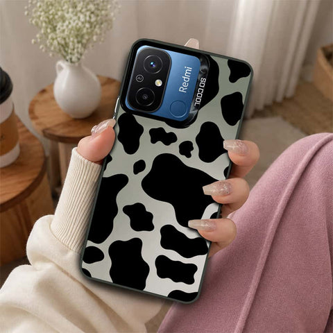 Xiaomi Redmi 12C Cover - Monochrome Mood Print Series - Lightweight Frosted Pearl Finish Anti-Fingerprint Shockproof Soft Borders Case