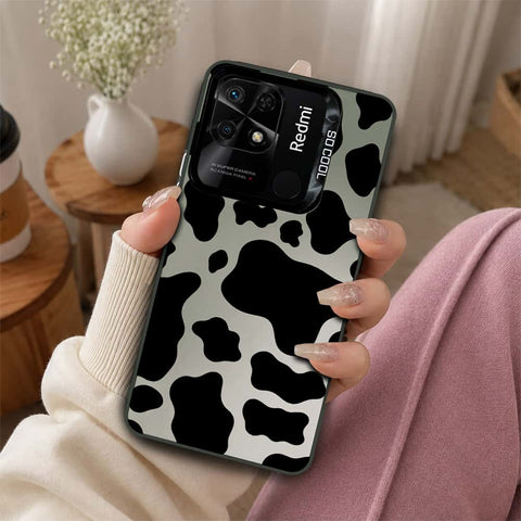 Xiaomi Redmi 10C Cover - Monochrome Mood Print Series - Lightweight Frosted Pearl Finish Anti-Fingerprint Shockproof Soft Borders Case
