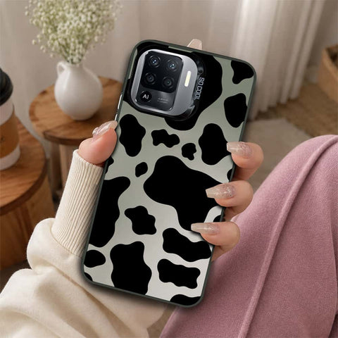 Oppo A94 Cover - Monochrome Mood Print Series - Lightweight Frosted Pearl Finish Anti-Fingerprint Shockproof Soft Borders Case