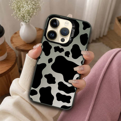 iPhone 14 Pro Cover - Monochrome Mood Print Series - Lightweight Frosted Pearl Finish Anti-Fingerprint Shockproof Soft Borders Case