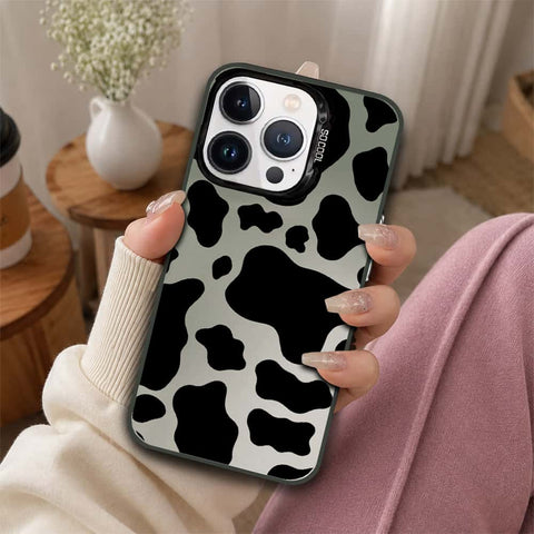 iPhone 13 Pro Max Cover - Monochrome Mood Print Series - Lightweight Frosted Pearl Finish Anti-Fingerprint Shockproof Soft Borders Case