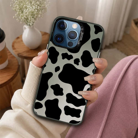 iPhone 12 Pro Max Cover - Monochrome Mood Print Series - Lightweight Frosted Pearl Finish Anti-Fingerprint Shockproof Soft Borders Case
