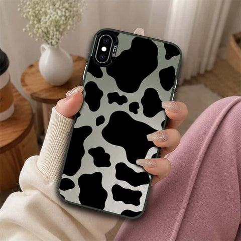 iPhone XS Max Cover - Monochrome Mood Print Series - Lightweight Frosted Pearl Finish Anti-Fingerprint Shockproof Soft Borders Case