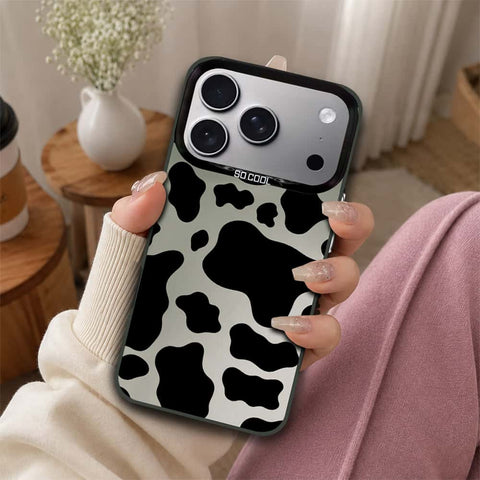 iPhone 17 Pro Max Cover - Monochrome Mood Print Series - Lightweight Frosted Pearl Finish Anti-Fingerprint Shockproof Soft Borders Case