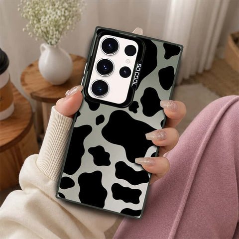 Samsung Galaxy S21 Ultra 5G Cover - Monochrome Mood Print Series - Lightweight Frosted Pearl Finish Anti-Fingerprint Shockproof Soft Borders Case