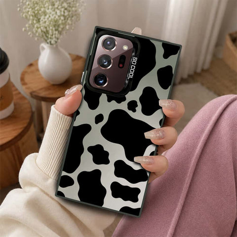 Samsung Galaxy Note 20 Ultra Cover - Monochrome Mood Print Series - Lightweight Frosted Pearl Finish Anti-Fingerprint Shockproof Soft Borders Case