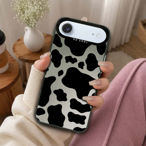 iPhone 17 Air Cover - Monochrome Mood Print Series - Lightweight Frosted Pearl Finish Anti-Fingerprint Shockproof Soft Borders Case