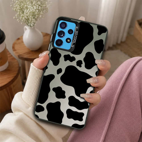 Samsung Galaxy A52 Cover - Monochrome Mood Print Series - Lightweight Frosted Pearl Finish Anti-Fingerprint Shockproof Soft Borders Case