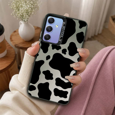 Samsung Galaxy A34 5G Cover - Monochrome Mood Print Series - Lightweight Frosted Pearl Finish Anti-Fingerprint Shockproof Soft Borders Case