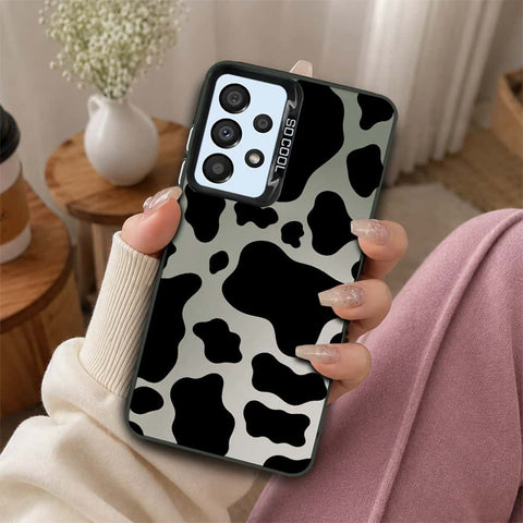 Samsung Galaxy A33 5G Cover - Monochrome Mood Print Series - Lightweight Frosted Pearl Finish Anti-Fingerprint Shockproof Soft Borders Case