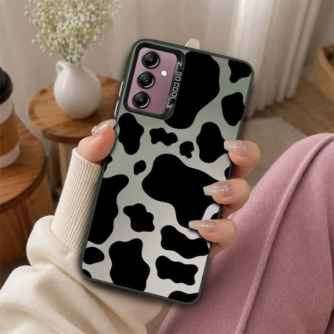 Samsung Galaxy A14 4G Cover - Monochrome Mood Print Series - Lightweight Frosted Pearl Finish Anti-Fingerprint Shockproof Soft Borders Case