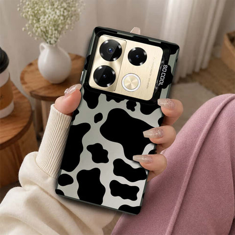 Infinix Note 40 Pro Plus Cover - Monochrome Mood Print Series - Lightweight Frosted Pearl Finish Anti-Fingerprint Shockproof Soft Borders Case