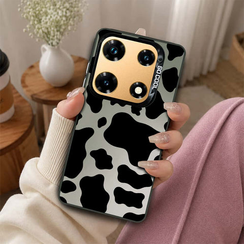 Infinix Note 30 Pro Cover - Monochrome Mood Print Series - Lightweight Frosted Pearl Finish Anti-Fingerprint Shockproof Soft Borders Case