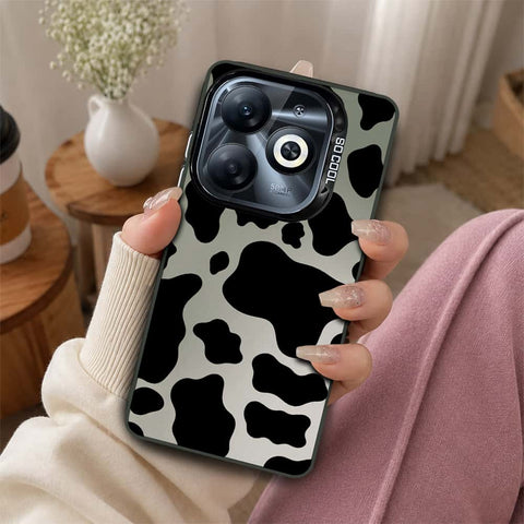 Infinix Smart 8 Cover - Monochrome Mood Print Series - Lightweight Frosted Pearl Finish Anti-Fingerprint Shockproof Soft Borders Case