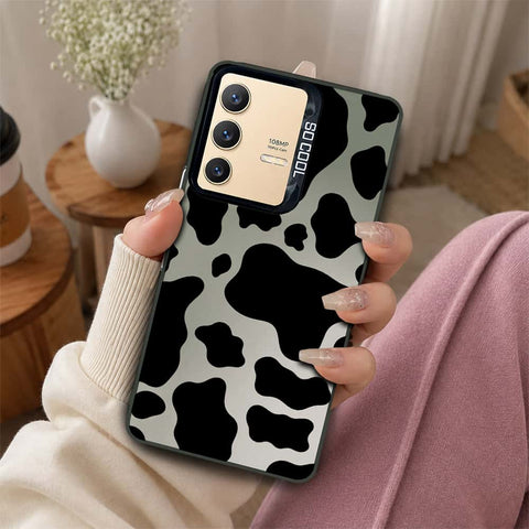 Vivo V23 5G Cover - Monochrome Mood Print Series - Lightweight Frosted Pearl Finish Anti-Fingerprint Shockproof Soft Borders Case