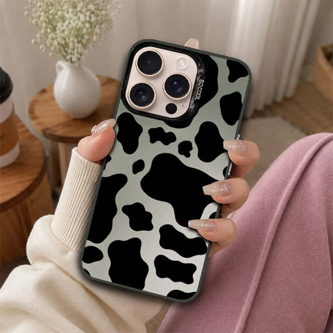iPhone 16 Pro Cover - Monochrome Mood Print Series - Lightweight Frosted Pearl Finish Anti-Fingerprint Shockproof Soft Borders Case