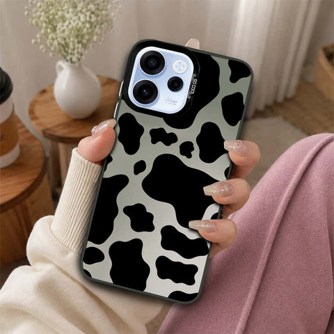 Oppo Reno 15F Cover - Monochrome Mood Print Series - Lightweight Frosted Pearl Finish Anti-Fingerprint Shockproof Soft Borders Case