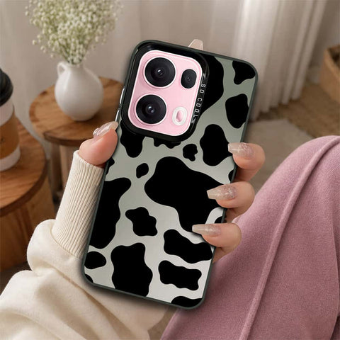 Oppo Reno 13 Pro Cover - Monochrome Mood Print Series - Lightweight Frosted Pearl Finish Anti-Fingerprint Shockproof Soft Borders Case
