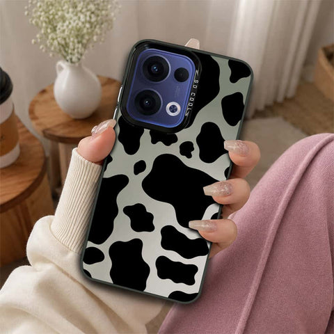 Oppo Reno 13 Cover - Monochrome Mood Print Series - Lightweight Frosted Pearl Finish Anti-Fingerprint Shockproof Soft Borders Case