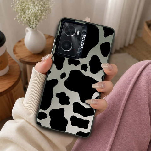 Oppo A76 Cover - Monochrome Mood Print Series - Lightweight Frosted Pearl Finish Anti-Fingerprint Shockproof Soft Borders Case