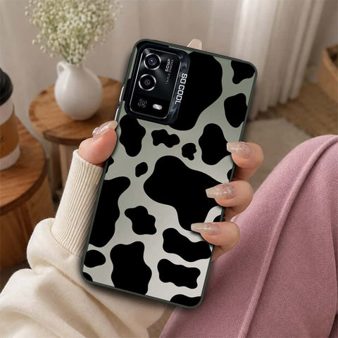 Oppo A16 Cover - Monochrome Mood Print Series - Lightweight Frosted Pearl Finish Anti-Fingerprint Shockproof Soft Borders Case