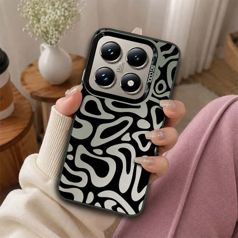 Xiaomi 14T Pro Cover - Monochrome Mood Print Series - Lightweight Frosted Pearl Finish Anti-Fingerprint Shockproof Soft Borders Case