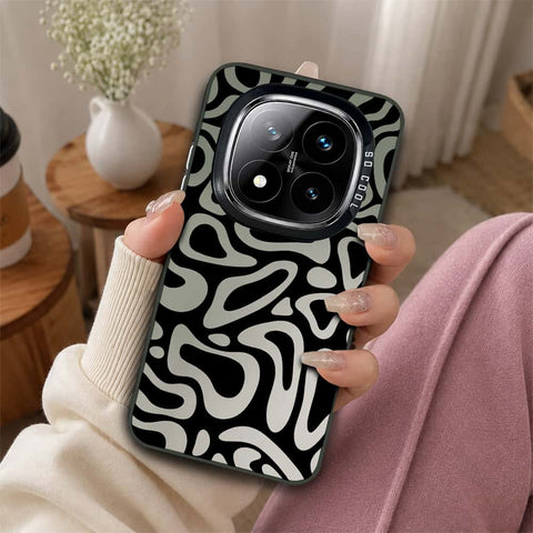 Xiaomi Redmi Note 14 Pro Plus 5G Cover - Monochrome Mood Print Series - Lightweight Frosted Pearl Finish Anti-Fingerprint Shockproof Soft Borders Case