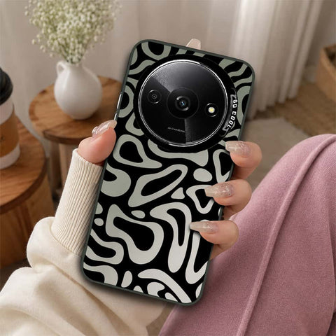 Xiaomi Poco C61 Cover - Monochrome Mood Print Series - Lightweight Frosted Pearl Finish Anti-Fingerprint Shockproof Soft Borders Case