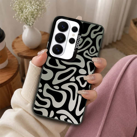 Samsung Galaxy S26 Ultra Cover - Monochrome Mood Print Series - Lightweight Frosted Pearl Finish Anti-Fingerprint Shockproof Soft Borders Case