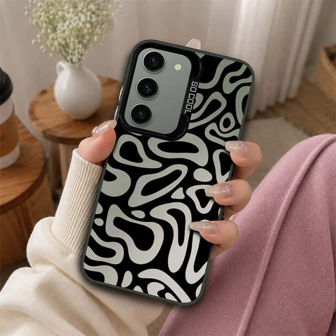 Samsung Galaxy S23 5G Cover - Monochrome Mood Print Series - Lightweight Frosted Pearl Finish Anti-Fingerprint Shockproof Soft Borders Case
