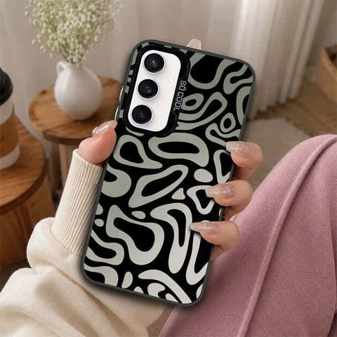 Samsung Galaxy S23 FE Cover - Monochrome Mood Print Series - Lightweight Frosted Pearl Finish Anti-Fingerprint Shockproof Soft Borders Case