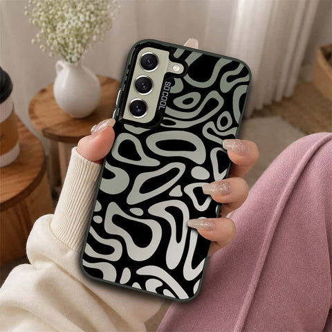 Samsung Galaxy S22 5G Cover - Monochrome Mood Print Series - Lightweight Frosted Pearl Finish Anti-Fingerprint Shockproof Soft Borders Case