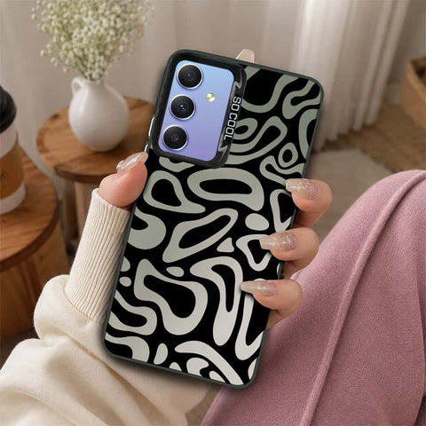Samsung Galaxy A34 5G Cover - Monochrome Mood Print Series - Lightweight Frosted Pearl Finish Anti-Fingerprint Shockproof Soft Borders Case