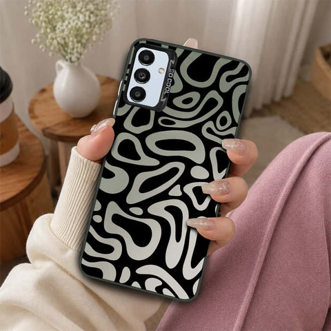 Samsung Galaxy A04s Cover - Monochrome Mood Print Series - Lightweight Frosted Pearl Finish Anti-Fingerprint Shockproof Soft Borders Case