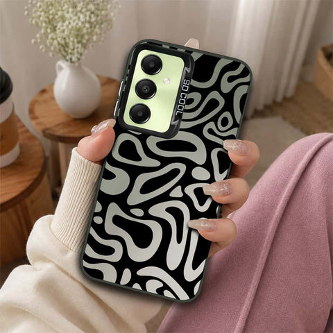 Samsung Galaxy A05s Cover - Monochrome Mood Print Series - Lightweight Frosted Pearl Finish Anti-Fingerprint Shockproof Soft Borders Case