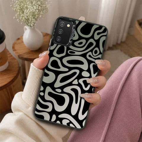 Samsung Galaxy A02s Cover - Monochrome Mood Print Series - Lightweight Frosted Pearl Finish Anti-Fingerprint Shockproof Soft Borders Case
