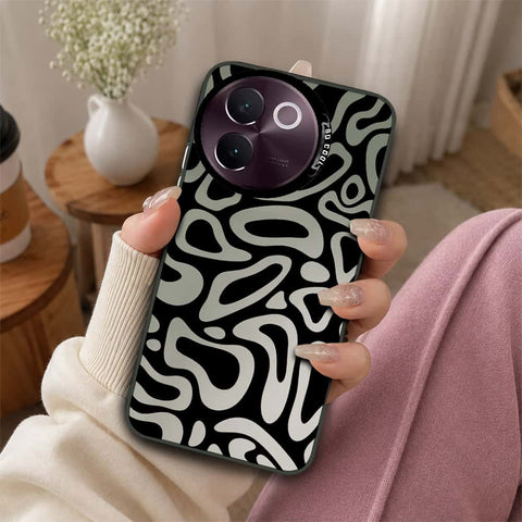 Vivo V30e Cover - Monochrome Mood Print Series - Lightweight Frosted Pearl Finish Anti-Fingerprint Shockproof Soft Borders Case