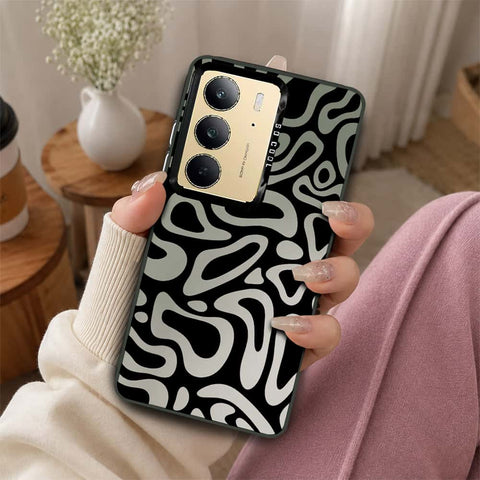 Realme C75 Cover - Monochrome Mood Print Series - Lightweight Frosted Pearl Finish Anti-Fingerprint Shockproof Soft Borders Case