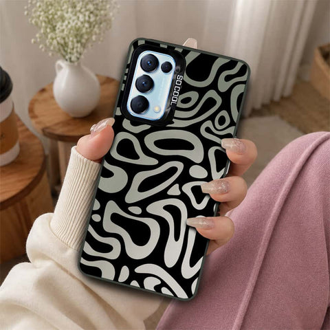 Oppo Find X3 Lite Cover - Monochrome Mood Print Series - Lightweight Frosted Pearl Finish Anti-Fingerprint Shockproof Soft Borders Case