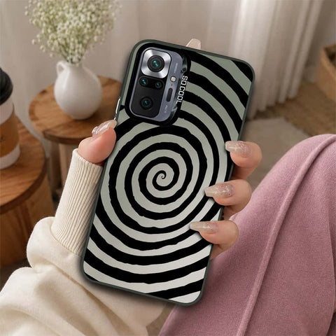 Xiaomi Redmi Note 10 Pro Max Cover - Monochrome Mood Print Series - Lightweight Frosted Pearl Finish Anti-Fingerprint Shockproof Soft Borders Case